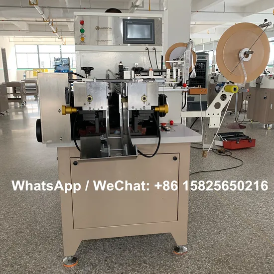 Multifunction Woven Label Cutting Machine/ Hot and Cold Printed Garment Fabric Label Cut and Fold Machine for Satin Ribbon, Cotton Tape, Care Label Jz-2817